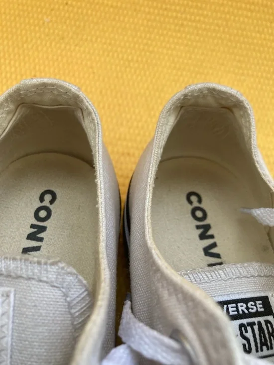 Converse Chuck Taylor White Low Top Platform Sneakers Size 7 - Picture 6 of 10